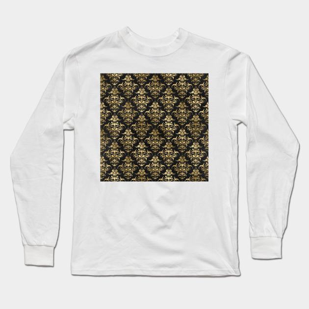 Floral Decorative Long Sleeve T-Shirt by Alvd Design